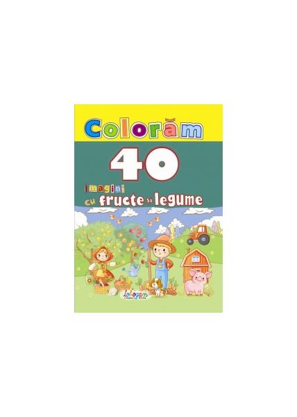Colorăm. 40 imagini cu fructe și legume - Erc Press