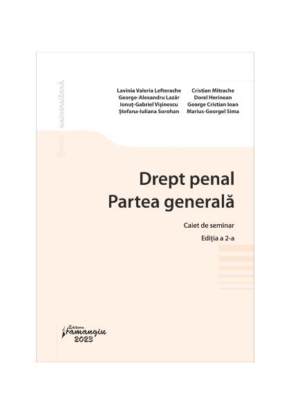 Drept penal. Partea generală. Caiet de seminar - Ştefan Boboc - Hamangiu