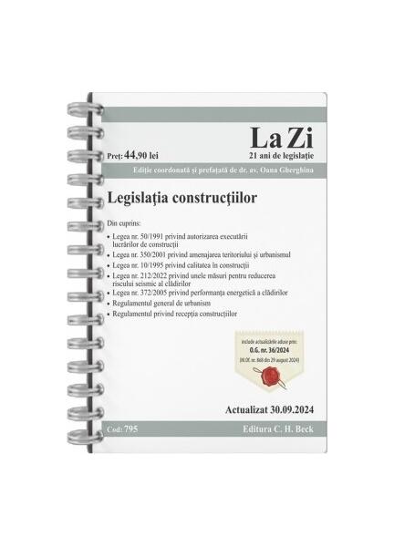 Legislația construcțiilor - Oana Ruxandra Gherghina - C.H. Beck
