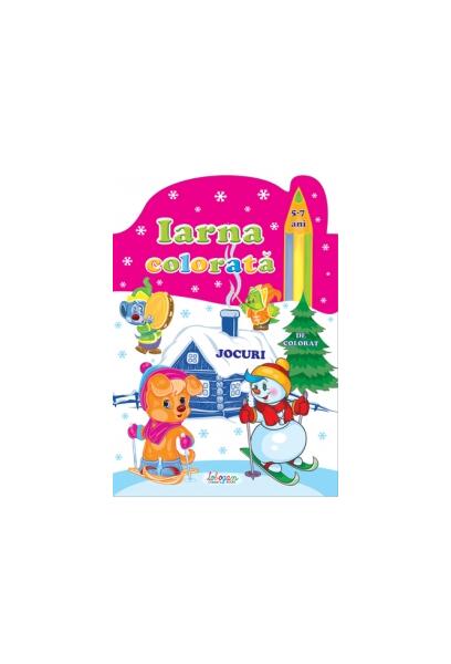 Iarna colorată, 5-7 ani. Jocuri de colorat - Erc Press