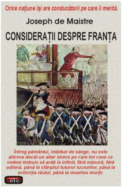 Consideraţii despre Franţa - Joseph de Maistre - Antet Revolution