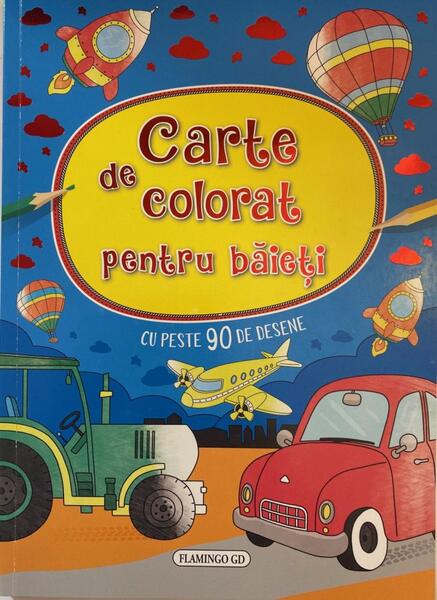 Carte de colorat pentru băieți - Flamingo