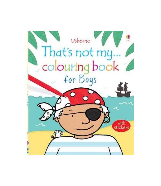 That's Not My... Colouring Book for Boys - Paperback brosat - Fiona Watt - Usborne Publishing