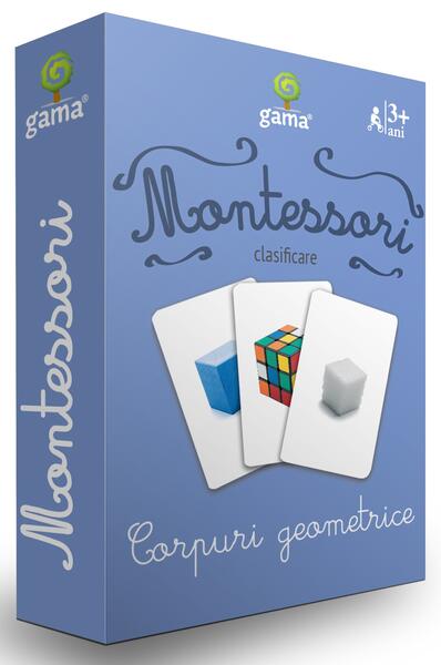Corpuri geometrice. Cărţi de joc Montessori - Board book - Gama