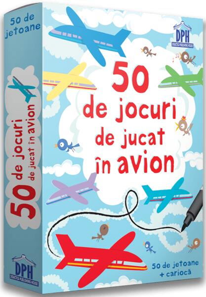 50 de jocuri de jucat in avion. 50 de jetoane + carioca - Paperback - *** - Didactica Publishing House