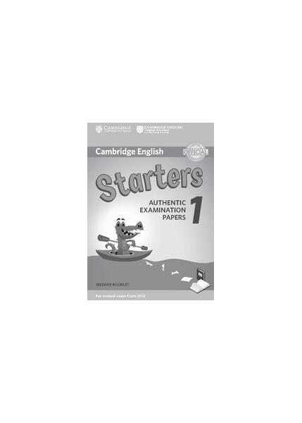 Cambridge English Starters 1 for Revised Exam from 2018 Answer Booklet - J. M. Newsome - Cambridge
