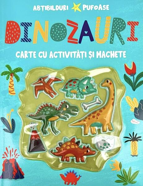 Dinozauri cu abțibilduri pufoase - Flamingo
