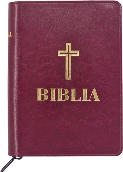 Biblia (grena, cu fermoar) - Hardcover - *** - Institutului Biblic şi de Misiune Ortodoxă