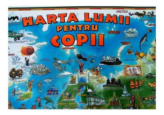 Harta lumii pentru copii - Art