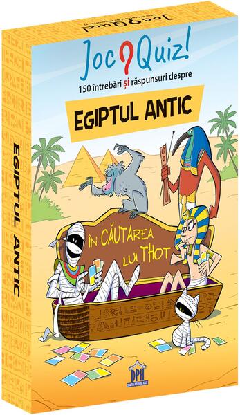 Joc. Egiptul antic. 150 de întrebări și răspunsuri. În căutarea lui Thot - Board book - Didactica Publishing House