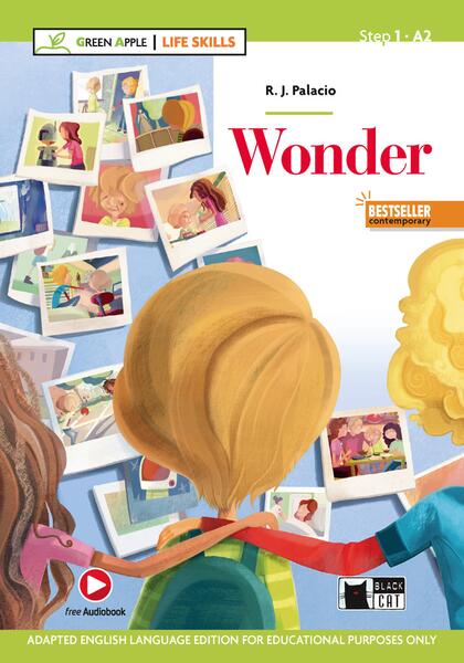 Wonder + Audiobook (A2) - Black Cat Cideb
