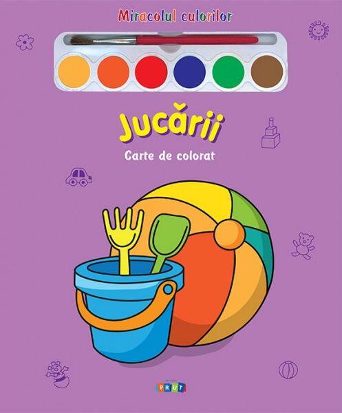 Miracolul culorilor. Jucării (carte de colorat + acuarelă + pensulă) - Board book - Prut