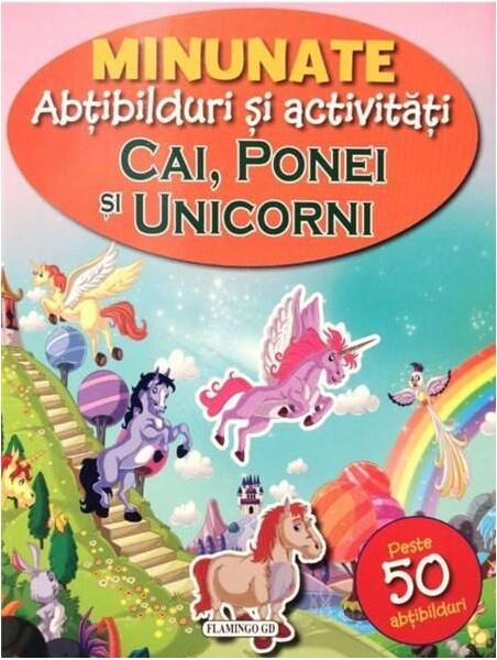 Minunate abțibilduri și activități: Cai, ponei și unicorni - Flamingo