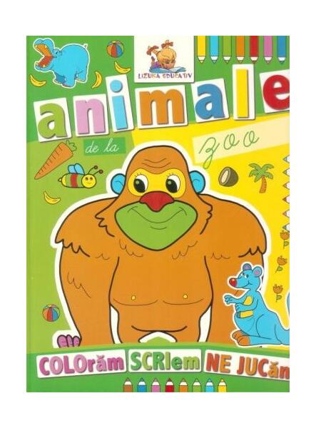 Animale de la zoo. Carte de colorat - Lizuka Educativ