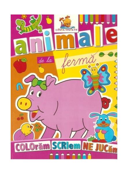 Animale de la fermă. Carte de colorat - Lizuka Educativ