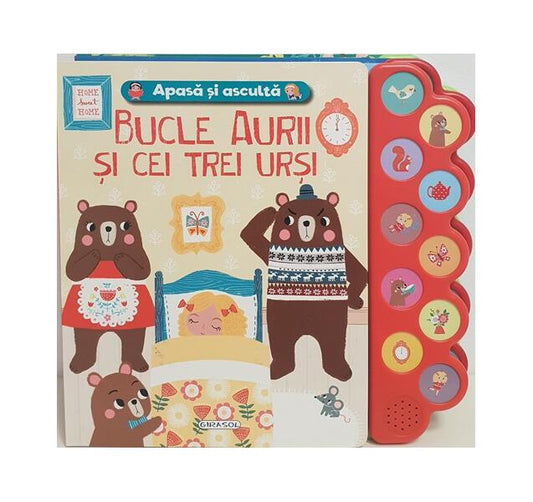 Apasă și ascultă povestea - Bucle Aurii și cei trei urși - Girasol