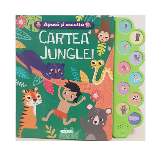 Apasă și ascultă povestea - Cartea junglei - Girasol