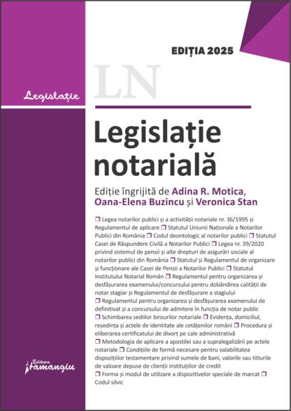 Legislatie notariala - Paperback brosat - Hamangiu