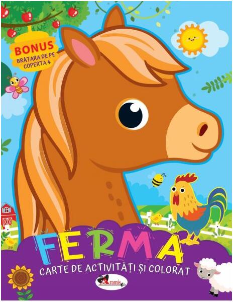 Ferma. Carte de colorat cu activități - Dreamland Publications - Aramis
