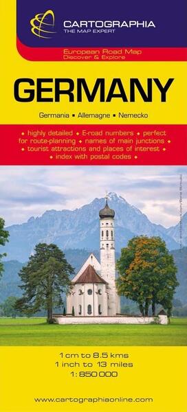 Hartă rutieră Germania - Cartographia Studium