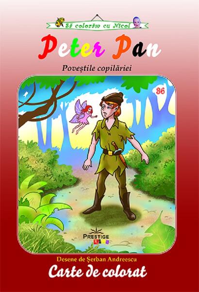 Peter Pan. Carte de colorat - Şerban Andreescu - Prestige