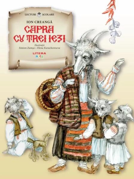 Capra cu trei iezi - Paperback brosat - Ion Creangă - Litera mică