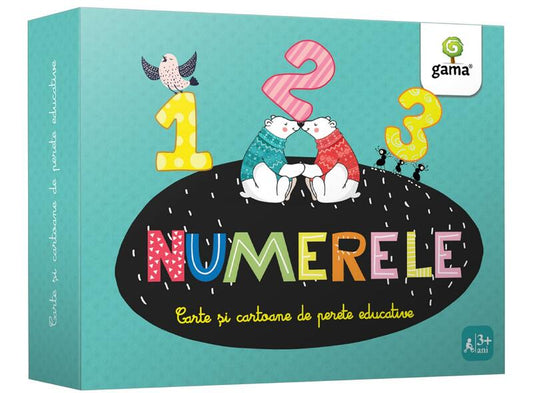 Numerele. Cartoane de perete educative și decorative - Board book - Gama
