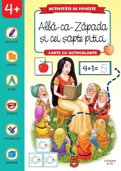 Activități de poveste. Albă-ca-Zăpada și cei șapte pitici - Litera mică