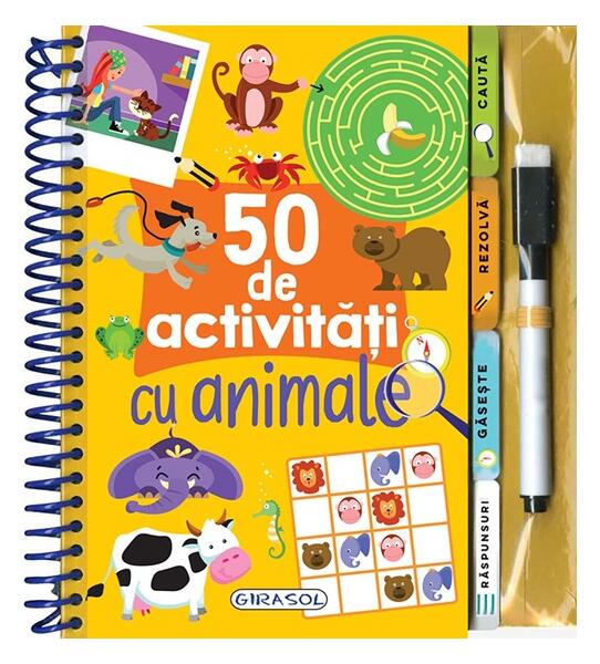50 de activitati cu animale - Hardcover - *** - Girasol