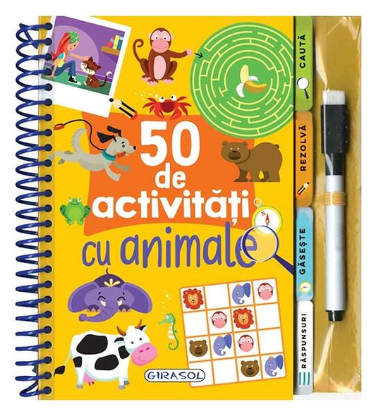 50 de activitati cu animale - Hardcover - *** - Girasol