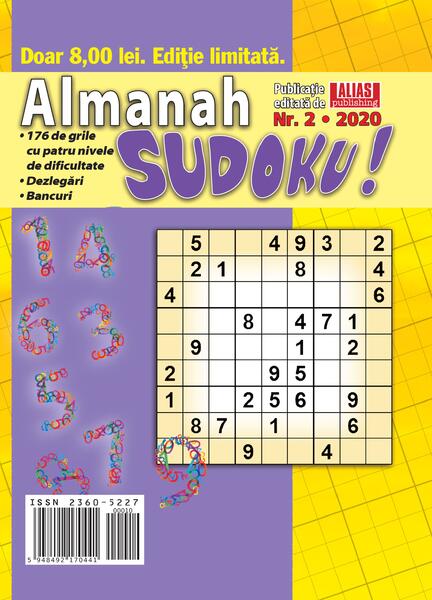 Almanah Sudoku Nr. 2/ 2022 - Alias Publishing
