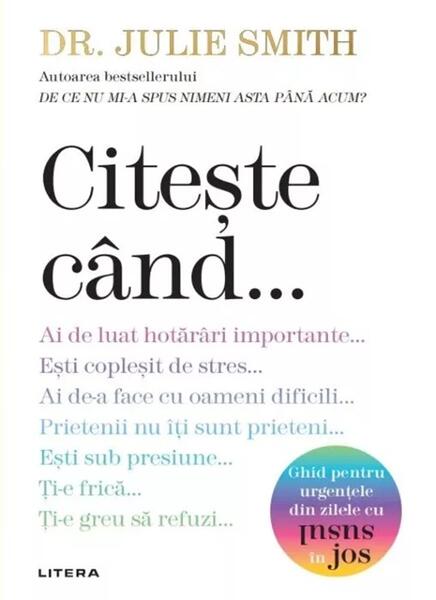 Citeste cand... - Paperback brosat - Dr. Julie Smith - Litera