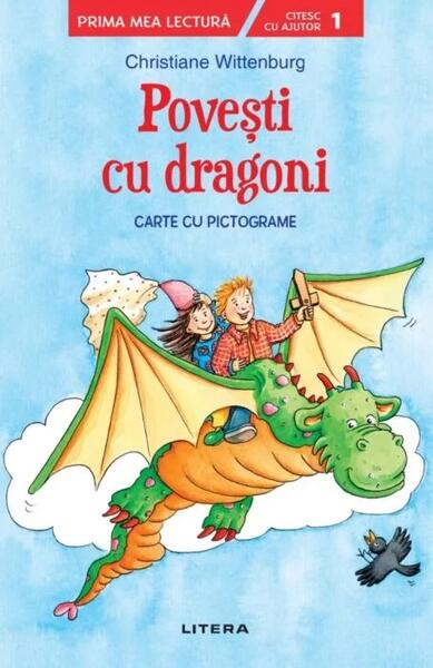 Povești cu dragoni. Carte cu pictograme. Citesc cu ajutor (Nivelul 1) - Litera mică