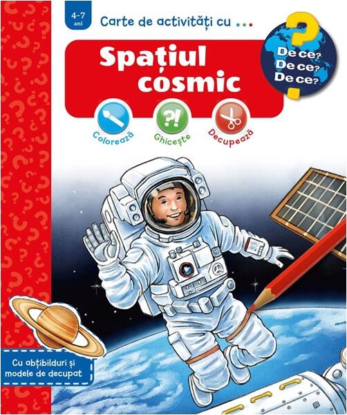Carte de activități cu... Spațiul cosmic - Dominique Conte - Casa