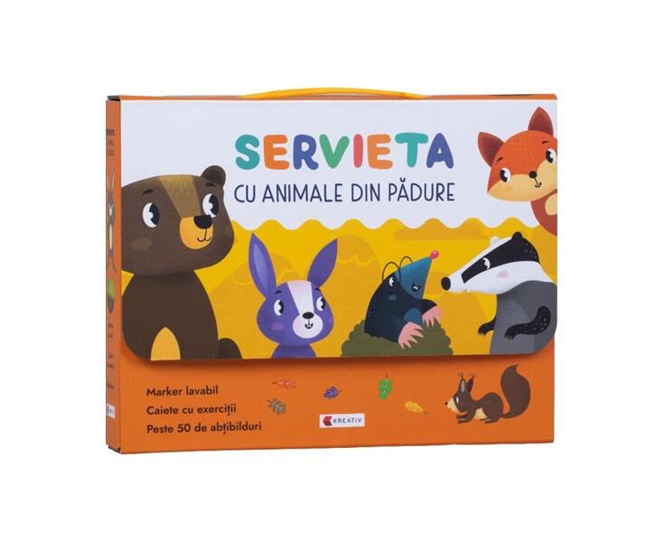 Servieta cu animale din pădure - Paperback - Kreativ