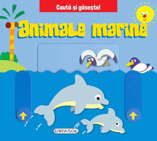 Caută și găsește - Animale marine - Board book - Girasol