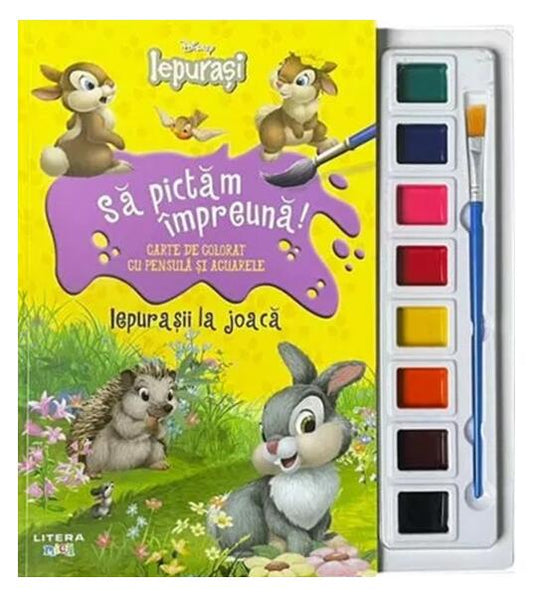 Disney Iepurasi. Să pictăm împreună! Iepurașii la joacă - Paperback brosat - Disney - Litera mică