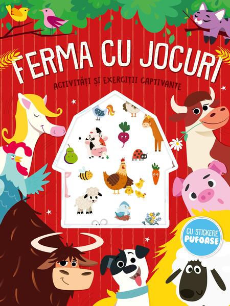 Ferma cu jocuri - stickere pufoase - Kreativ
