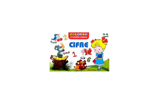 Colorăm și învățăm engleza. Cifre - Erc Press