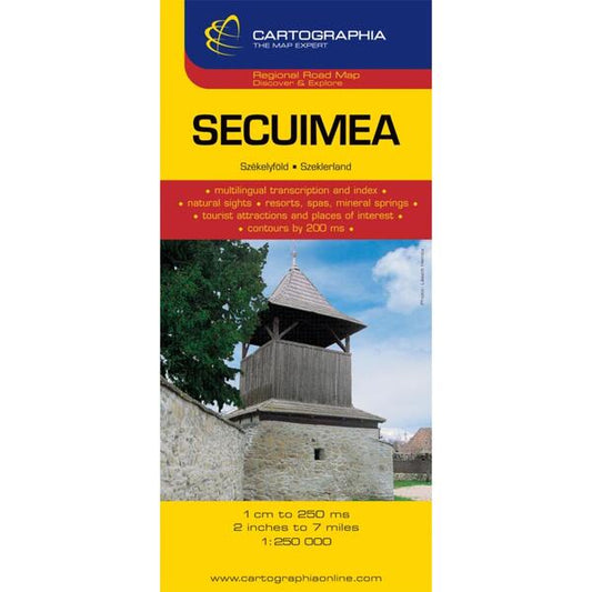 Hartă rutieră Secuimea - Cartographia Studium