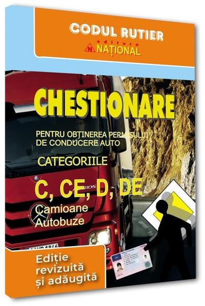 Chestionare pentru obţinerea permisului de conducere auto categoriile C, CE, D, DE - Naţional
