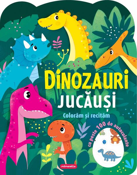 Dinozauri jucăuși - Colorăm și recităm - Mimorello