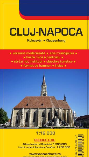 Harta orașului Cluj-Napoca - Cartographia Studium