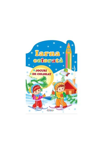 Iarna colorată, 3-5 ani. Jocuri de colorat - Erc Press
