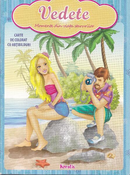 Vedete. Carte de colorat cu abțibilduri - Kreativ