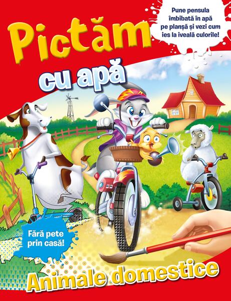 Pictăm cu apă: animale domestice - Paperback brosat - Litera