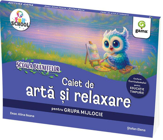 Caiet de artă și relaxare pentru grupa mijlocie - Paperback brosat - Gama