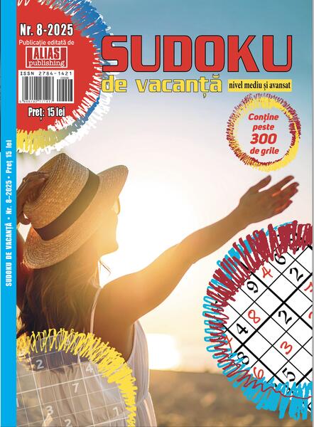 Sudoku de vacanță nr. 8/ 2025 - Paperback brosat - Alias Publishing