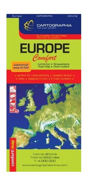 Harta rutiera Europa Comfort - Paperback - *** - Cartographia Studium