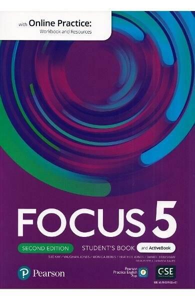 Focus 5 Student's Book and ActiveBook with Online Practice, 2nd edition (B2+) - Pearson